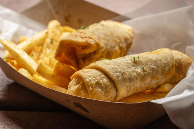Sanford Stadium: Chick-fil-A, Lane Stadium: Lane’s Leg, AT&T Stadium: Pizza Burger, Nissan Stadium: Hot Chicken, Caesars Superdome: Po’boys and jambalaya, Bryant–Denny Stadium: Stadium dog, Northwest Stadium: Crab rolls, Bank of America Stadium: Empanadas