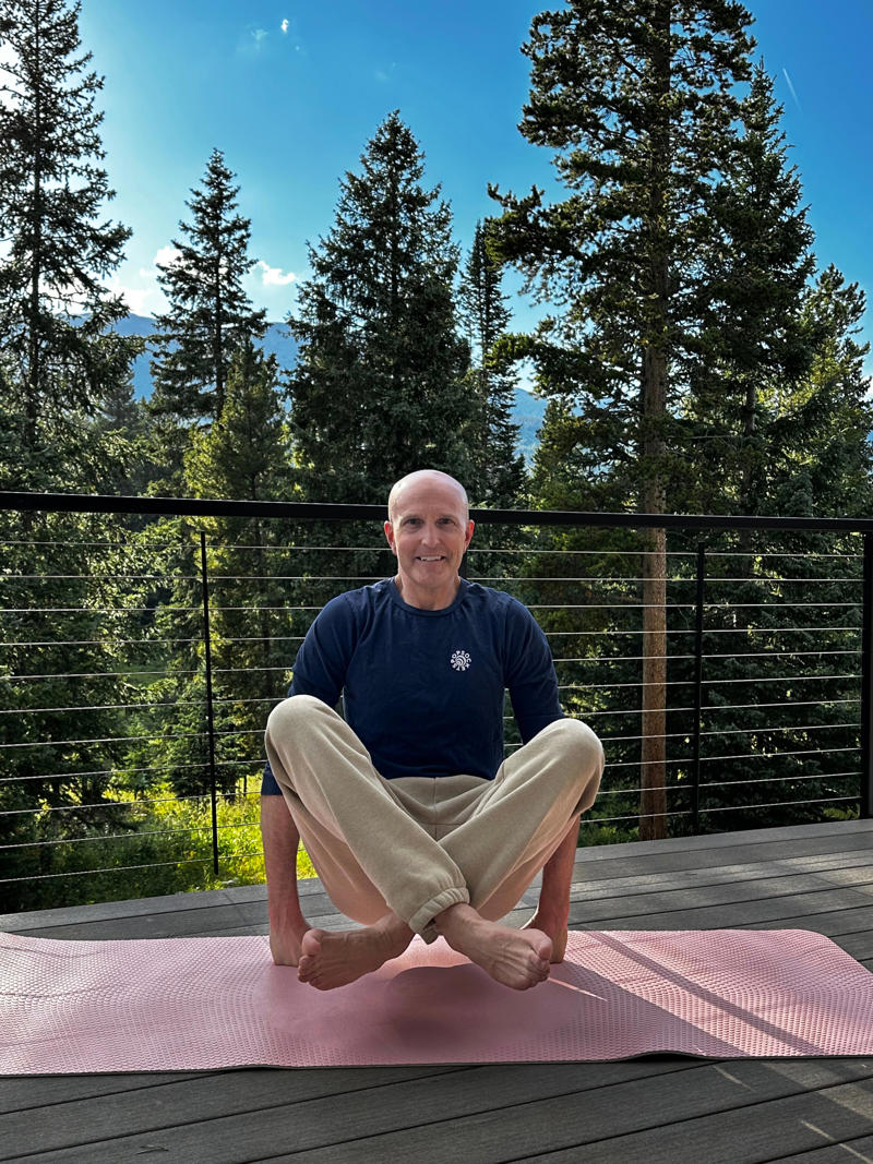The first thing I do is make a large cup of "graffee.", I do 100 "Barnett-ups" to stay fit, a workout I invented., I do more practical work while I drink my smoothie., I stretch for 30 to 40 minutes before going to bed at 10 p.m.