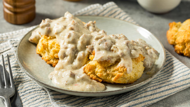 Sweet potato casserole, Chicken and waffles, Fluffernutter sandwiches, Biscuits and gravy, Jell-O salad, Deep-fried butter, Corn dogs, Spam musubi, Kool-Aid pickles, Scrapple