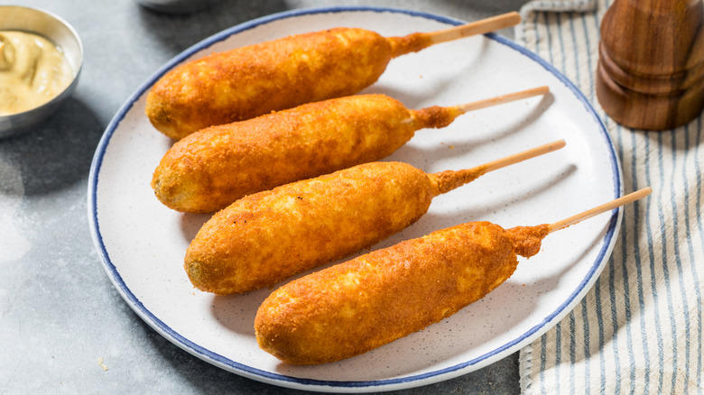 Sweet potato casserole, Chicken and waffles, Fluffernutter sandwiches, Biscuits and gravy, Jell-O salad, Deep-fried butter, Corn dogs, Spam musubi, Kool-Aid pickles, Scrapple