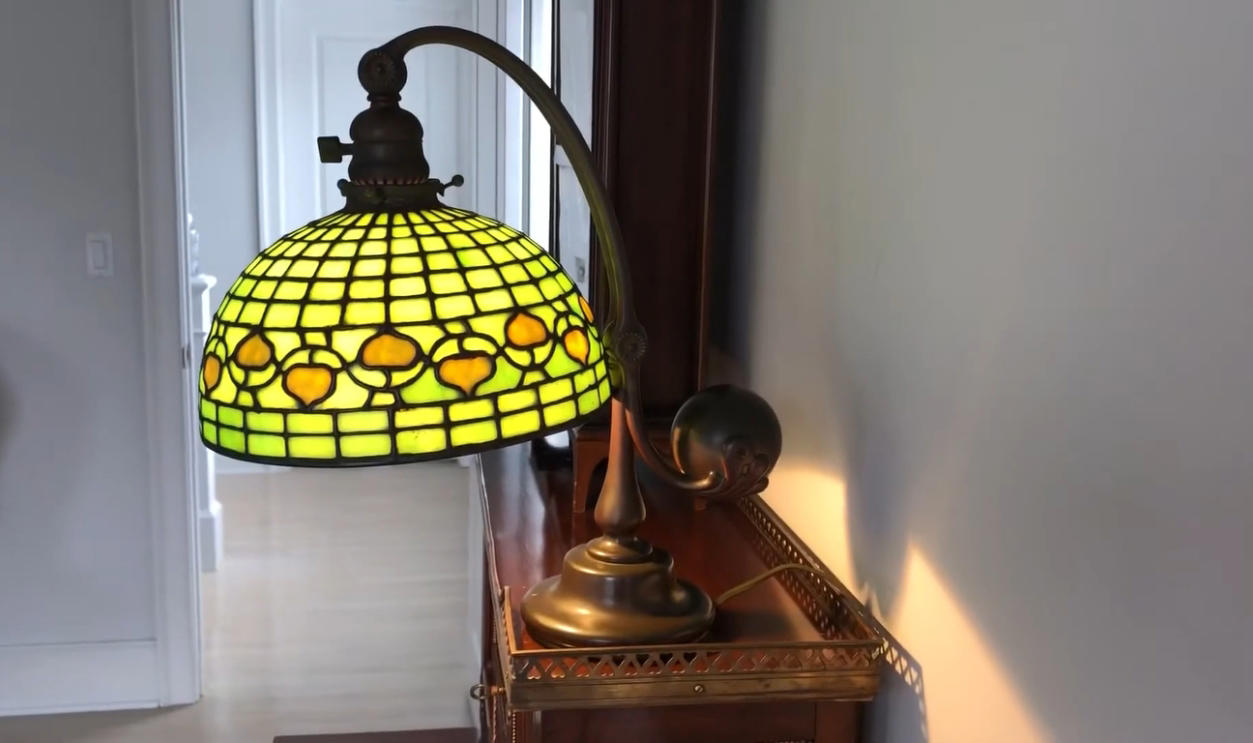 Lighting Up Big Bucks, Gooseneck Desk Lamp (1940s), Aladdin Mantle Kerosene Lamp (1930s), Mid-Century Modern Bullet Lamp (1960s), Falkenstein Glass Lamp (1970s), Art Nouveau Boudoir Lamp (1910s), Gone With the Wind Lamp (1890s), Phil-Mar Ceramic Lamp (1950s), Rembrandt Torchiere Lamp (1930s), Vintage Laurel Mushroom Lamp (1970s), Handel Slag Glass Lamp (1910s), Majestic Z Lamp (1950s), Bridge Arm Floor Lamp (1920s), Ginger Jar Lamps by Frederick Cooper (1960s), Tiffany Reproduction Lamp (Early 1900s), Murano Glass Lamp (1950s), Eames Era Saucer Pendant Lamp (1950s), Handel Reverse Painted Lamp (1920s), Tiffany Studios Bronze Base (1910s), Pairpoint Puffy Lamp (1910s), Miller Slag Glass Lamp (1900s), Duffner &amp; Kimberly Leaded Lamp (1910s), Tiffany Studios Desk Lamp (1910s)