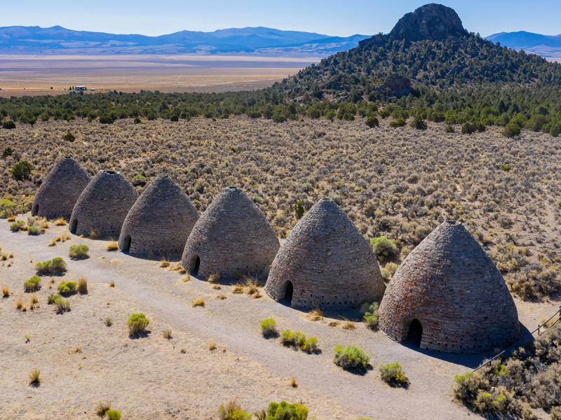 NEVADA: Ward Charcoal Ovens ALABAMA: Gulf, Mobile, and Ohio Passenger Terminal, ALASKA: The University of Alaska's Museum of the North, ARIZONA: Chapel of the Holy Cross, ARKANSAS: Thorncrown Chapel, CALIFORNIA: The Chemosphere, CONNECTICUT: Grace Farms, DELAWARE: Wilmington's Grand Opera House, FLORIDA: The Salvador Dalí Museum, HAWAII: ʻIolani Palace, IDAHO: The Dog Bark Park Inn, ILLINOIS: Bahá'í House of Worship, INDIANA: West Baden Springs Hotel, IOWA: Grotto of the Redemption, KANSAS: Big Well in Greensburg, KENTUCKY: Churchill Downs, LOUISIANA: The Pontalba Buildings, MAINE: The Portland Head Light, MARYLAND: The American Visionary Art Museum, MASSACHUSETTS: Simmons Hall at MIT, MICHIGAN: Charles H. Wright Museum of African American History, MINNESOTA: The Marjorie McNeely Conservatory, MISSOURI: The Community Bookshelf, MONTANA: Montana State Capitol building, NEVADA: Ward Charcoal Ovens, NEW HAMPSHIRE: Mount Washington Hotel, NEW JERSEY: Nassau Hall at Princeton University, NEW YORK: The Chrysler Building, NORTH DAKOTA: The North Dakota Heritage Center, OHIO: The Longaberger Company building, SOUTH DAKOTA: The Corn Palace, TENNESSEE: Parthenon in Centennial Park, TEXAS: James Turrell's Twilight Epiphany skyspace, UTAH: Natural History Museum of Utah, VERMONT: The Old Round Church, VIRGINIA: Dulles International Airport, WASHINGTON: Seattle Central Library, WEST VIRGINIA: The Palace of Gold, WISCONSIN: The Burke Brise Soleil, WYOMING: Smith Mansion