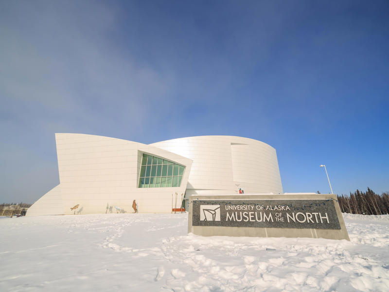 ALASKA: The University of Alaska's Museum of the North ALABAMA: Gulf, Mobile, and Ohio Passenger Terminal, ALASKA: The University of Alaska's Museum of the North, ARIZONA: Chapel of the Holy Cross, ARKANSAS: Thorncrown Chapel, CALIFORNIA: The Chemosphere, CONNECTICUT: Grace Farms, DELAWARE: Wilmington's Grand Opera House, FLORIDA: The Salvador Dalí Museum, HAWAII: ʻIolani Palace, IDAHO: The Dog Bark Park Inn, ILLINOIS: Bahá'í House of Worship, INDIANA: West Baden Springs Hotel, IOWA: Grotto of the Redemption, KANSAS: Big Well in Greensburg, KENTUCKY: Churchill Downs, LOUISIANA: The Pontalba Buildings, MAINE: The Portland Head Light, MARYLAND: The American Visionary Art Museum, MASSACHUSETTS: Simmons Hall at MIT, MICHIGAN: Charles H. Wright Museum of African American History, MINNESOTA: The Marjorie McNeely Conservatory, MISSOURI: The Community Bookshelf, MONTANA: Montana State Capitol building, NEVADA: Ward Charcoal Ovens, NEW HAMPSHIRE: Mount Washington Hotel, NEW JERSEY: Nassau Hall at Princeton University, NEW YORK: The Chrysler Building, NORTH DAKOTA: The North Dakota Heritage Center, OHIO: The Longaberger Company building, SOUTH DAKOTA: The Corn Palace, TENNESSEE: Parthenon in Centennial Park, TEXAS: James Turrell's Twilight Epiphany skyspace, UTAH: Natural History Museum of Utah, VERMONT: The Old Round Church, VIRGINIA: Dulles International Airport, WASHINGTON: Seattle Central Library, WEST VIRGINIA: The Palace of Gold, WISCONSIN: The Burke Brise Soleil, WYOMING: Smith Mansion