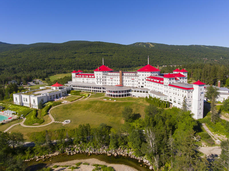 NEW HAMPSHIRE: Mount Washington Hotel ALABAMA: Gulf, Mobile, and Ohio Passenger Terminal, ALASKA: The University of Alaska's Museum of the North, ARIZONA: Chapel of the Holy Cross, ARKANSAS: Thorncrown Chapel, CALIFORNIA: The Chemosphere, CONNECTICUT: Grace Farms, DELAWARE: Wilmington's Grand Opera House, FLORIDA: The Salvador Dalí Museum, HAWAII: ʻIolani Palace, IDAHO: The Dog Bark Park Inn, ILLINOIS: Bahá'í House of Worship, INDIANA: West Baden Springs Hotel, IOWA: Grotto of the Redemption, KANSAS: Big Well in Greensburg, KENTUCKY: Churchill Downs, LOUISIANA: The Pontalba Buildings, MAINE: The Portland Head Light, MARYLAND: The American Visionary Art Museum, MASSACHUSETTS: Simmons Hall at MIT, MICHIGAN: Charles H. Wright Museum of African American History, MINNESOTA: The Marjorie McNeely Conservatory, MISSOURI: The Community Bookshelf, MONTANA: Montana State Capitol building, NEVADA: Ward Charcoal Ovens, NEW HAMPSHIRE: Mount Washington Hotel, NEW JERSEY: Nassau Hall at Princeton University, NEW YORK: The Chrysler Building, NORTH DAKOTA: The North Dakota Heritage Center, OHIO: The Longaberger Company building, SOUTH DAKOTA: The Corn Palace, TENNESSEE: Parthenon in Centennial Park, TEXAS: James Turrell's Twilight Epiphany skyspace, UTAH: Natural History Museum of Utah, VERMONT: The Old Round Church, VIRGINIA: Dulles International Airport, WASHINGTON: Seattle Central Library, WEST VIRGINIA: The Palace of Gold, WISCONSIN: The Burke Brise Soleil, WYOMING: Smith Mansion