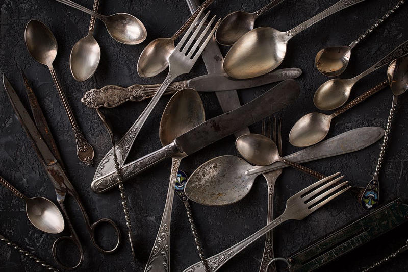 Copper Pots, Cut Crystal and Glassware, Solid Sterling Silver Flatware, Handmade Ceramics, Pyrex Mixing Bowls and Casserole Dishes, Corningware Casserole Dish Sets, Jadeite Mixing Bowl Sets, Mason Jars, Vintage Enamelware, Champagne Coupes, Cast Iron Skillets, Smoked Glass Crystal , Decorative Cookie Jars