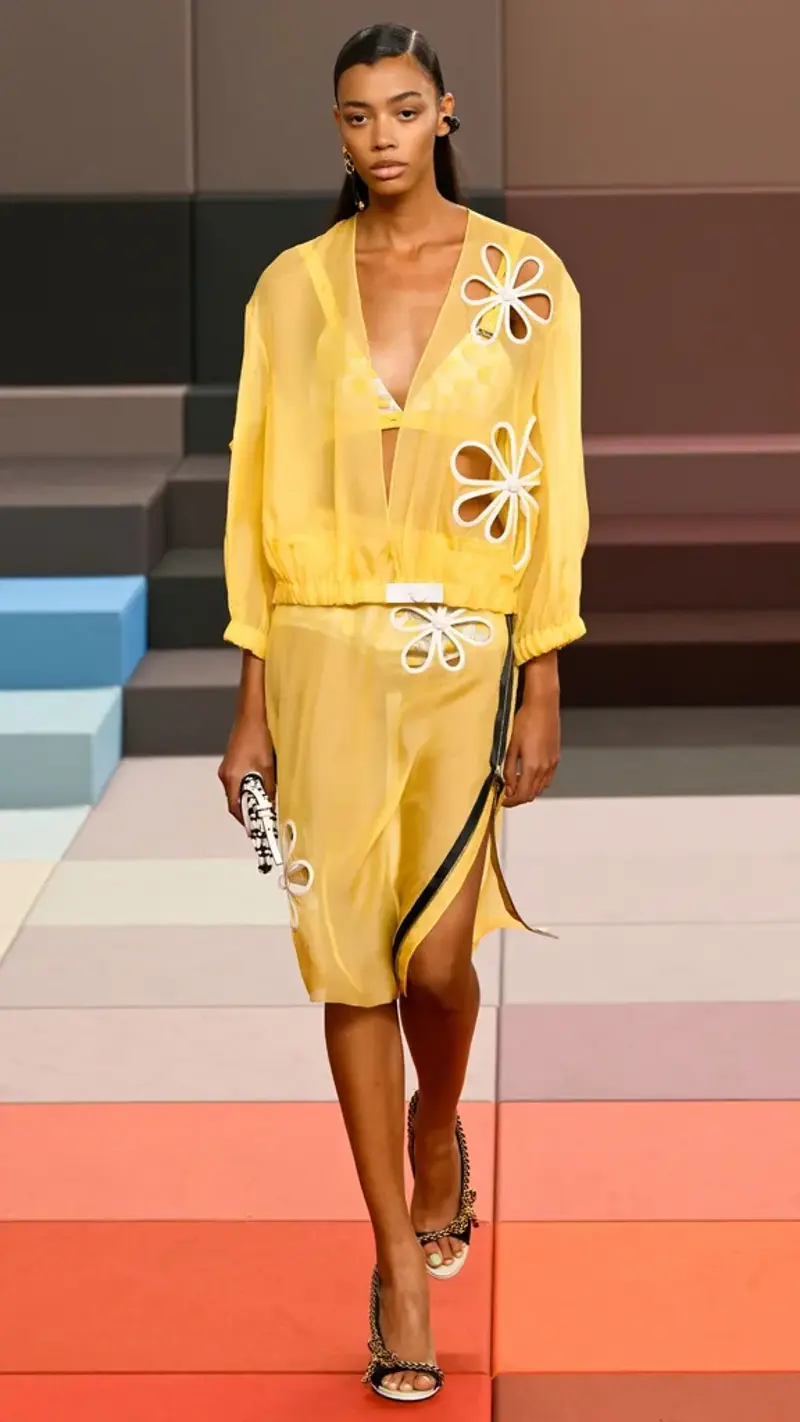 Fendi: Pixel Play, Jil Sander: What Lies Beneath , Knwls: Club Kinetics, Loro Piana: Soft Power , Etro: Boho Futurism , Prada: A New Uniform , Max Mara: Modern Rococo , Emporio Armani: Returns 
