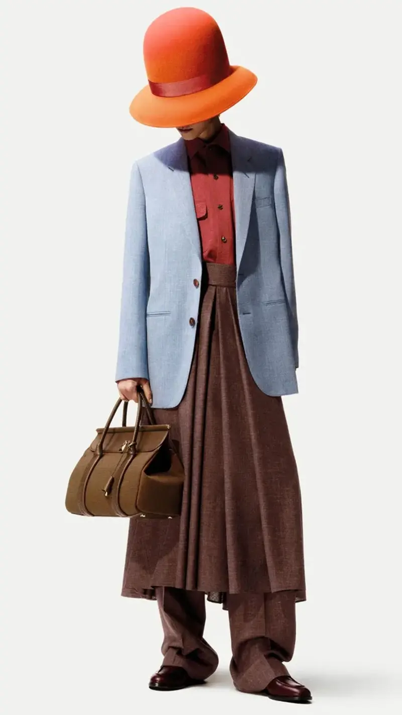 Fendi: Pixel Play, Jil Sander: What Lies Beneath , Knwls: Club Kinetics, Loro Piana: Soft Power , Etro: Boho Futurism , Prada: A New Uniform , Max Mara: Modern Rococo , Emporio Armani: Returns 