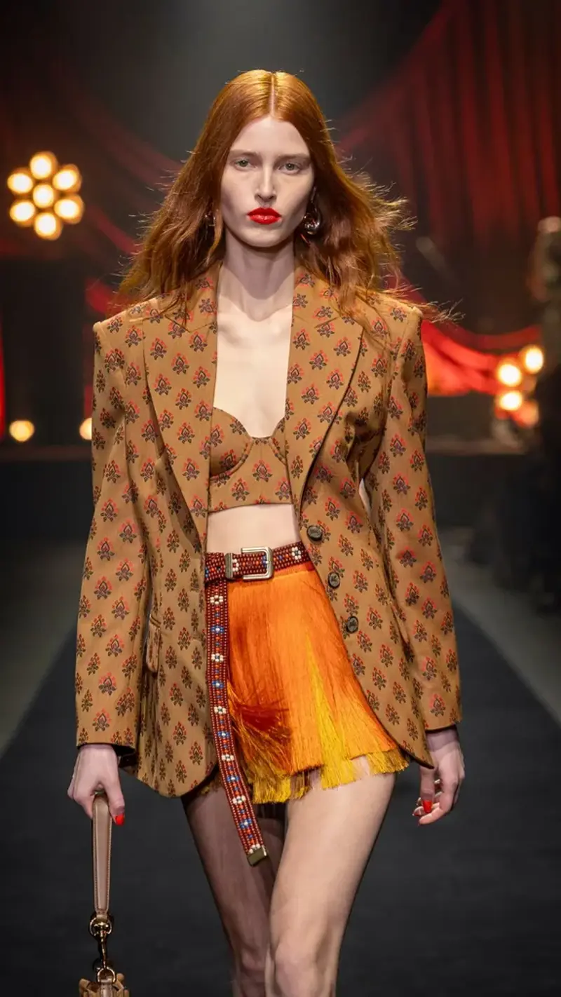 Fendi: Pixel Play, Jil Sander: What Lies Beneath , Knwls: Club Kinetics, Loro Piana: Soft Power , Etro: Boho Futurism , Prada: A New Uniform , Max Mara: Modern Rococo , Emporio Armani: Returns 