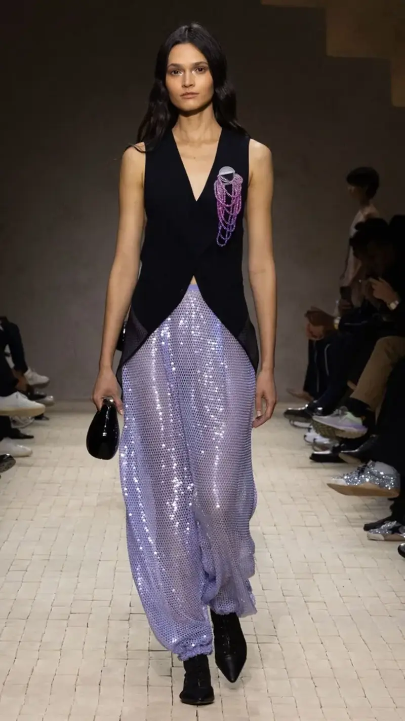 Fendi: Pixel Play, Jil Sander: What Lies Beneath , Knwls: Club Kinetics, Loro Piana: Soft Power , Etro: Boho Futurism , Prada: A New Uniform , Max Mara: Modern Rococo , Emporio Armani: Returns 
