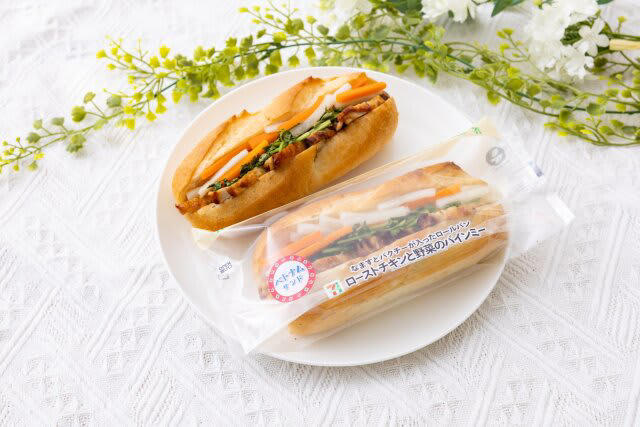 ルーロー飯の味わいをブリトーで！「ブリトー台湾風ルーローチーズ」, 具材たっぷりで大満足！「BIG ハムとたまご」, ベトナム発の人気メニュー「ローストチキンと野菜のバインミー」, バナナの甘さと濃厚なミルクの味わい♡「バナナミルクスムージー」, カスタードクリーム増量！「濃厚バニラのカスタードシュー」, ミルキーなホイップクリームがふんわり広がる♡「たっぷりホイップのダブルシュー」, 発酵バター使用の香ばしい風味！「濃厚カスタードのエクレア」