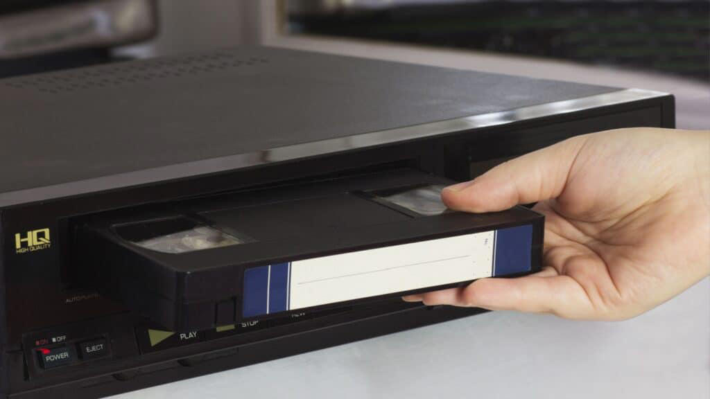 VHS machine. Fine China And Porcelains, Wire Hangers From Dry Cleaners, Old Encyclopedias And Textbooks, Excess Tupperware And Containers, VHS Tapes And DVDs, Old Magazines And Newspapers
