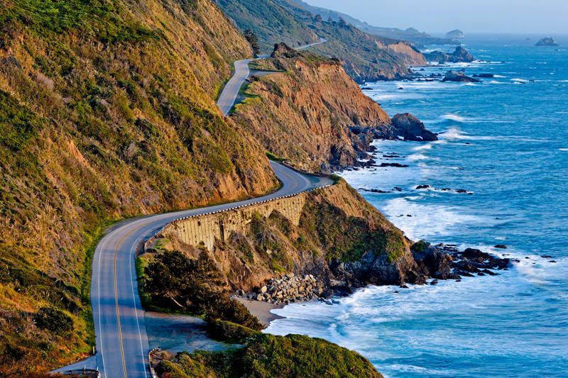 The Pacific Coast Highway and the Coast Starlight Train, Sonoma, Healdsburg, Yountville, and the Napa Valley, La Jolla, San Diego , Santa Barbara and Monteceito, Westwood, El Porto Beach, The Venice Canals, Carnelian Bay, Lake Tahoe , Carmel-by-the-Sea