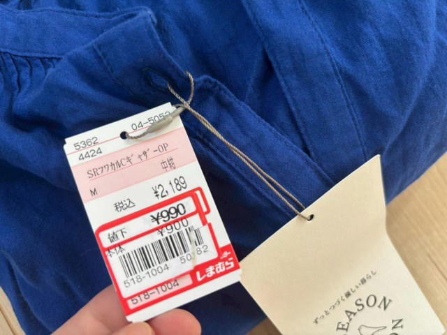 ・ひらめきから2週間、服屋をさまよう日々, ・しまむらでついに発見！, ・コーデ1：ビビッと来た青のゆったりカーディガン, ・コーデ2：濃いブルーのワンピでシンプルに, ・いつか聖地でコーデの最終チェックを
