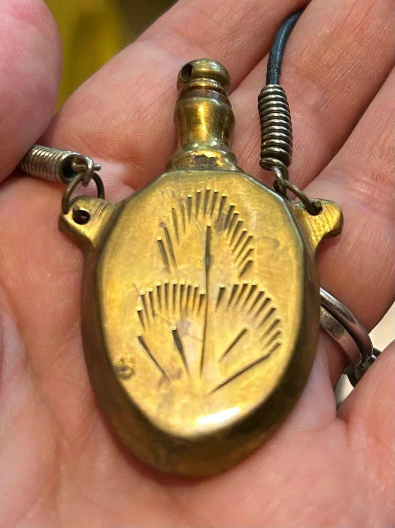 'What are the little cups beside this bar sink?', 'Small metal thing found while gardening, quite heavy, 2411 on the end.', 'Found in laundry. Clear sparkly bean-like thing stained my clothes pink.', 'Weird stools found at the curb in an old industrial area.', 'Lead STA-TITE with rubber band, about 4oz.'