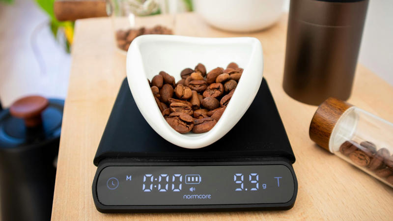 2. Digital Scale 1. Dutch Oven, 2. Digital Scale, 3. Set of Mixing Bowls, 4. Chef's Knife, 5. An Instant-Read Thermometer, 6. A Good Whisk, 7. Plastic Bowl Scraper, 8. An Offset Spatula, 9. Hand Mixer, 10. Baking Pans, 1. A Stand Mixer, 2. Proofing Baskets, 3. Rubber Spatulas, 4. Measuring Cups, 5. Food Processor, 6. A Metal Bench Scraper, 7. Oven Mitts, 8. Microwave, 9. Cookie Scoop, 10. Piping Bags