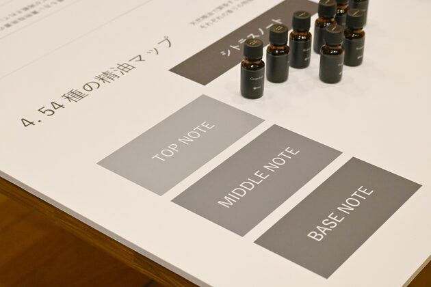 アロマ体験施設「AEAJグリーンテラス」に行ってきました, 「調香ミュージアム～香りで紡ぐ、秘密の世界」を体験, 多角的に「香り」について知る, 自分だけのフレグランスが作れる「調香Bar」, 常設コンテンツやツアーも開催
