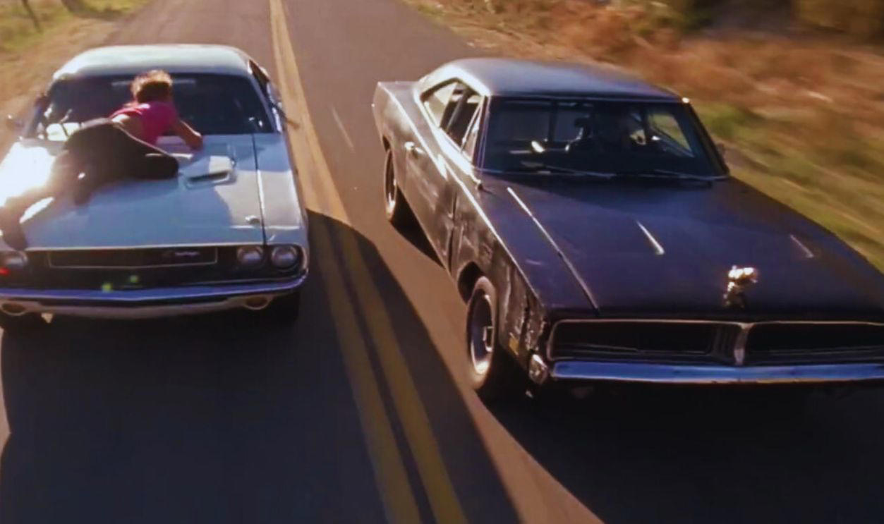 10. Death Proof (2007) 23. Smokey And The Bandit (1977), 22. The Transporter (2002), 21. The Italian Job (1969), 18. Vanishing Point (1971), 17. Fast Five (2011), 16. The Blues Brothers (1980), 15. Baby Driver (2017), 14. The Raid 2 (2014), 13. The Driver (1978), 12. The Bourne Supremacy (2004), 11. The Seven-Ups (1973), 10. Death Proof (2007), 9. To Live And Die In L.A. (1985), 7. Gone In 60 Seconds (1974), 6. Terminator 2: Judgment Day (1991), 5. Duel (1971), 4. Mad Max: Fury Road (2015), 3. The French Connection (1971), 2. Ronin (1998)