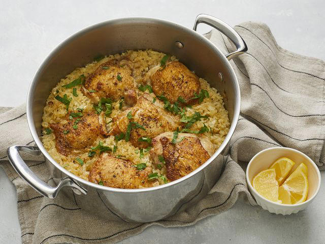 One-Pot Chicken Stew, Marry Me Chicken Soup, One-Pot Rice Cooker Sausage and Peppers, One-Pot Beef Ramen Noodles, One-Pot Crispy Chicken and Rice, One-Pot Beef Stroganoff, One-Pot Lemon Chicken Orzo, More Inspiration