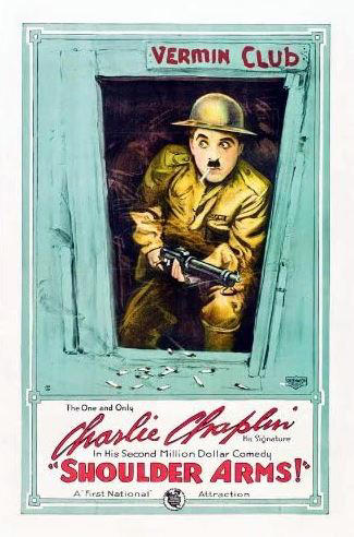Shoulder Arms (1918): It is one of the first film Chaplin made on the subject of war. It discovers the hard life of the trenches and the dangers of combat. (Image: IMDb)