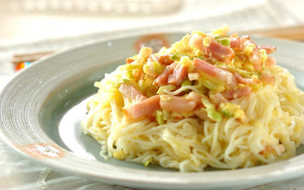 素麺deカルボナーラ, 明太子カルボナーラうどん, カルボナーラ風リゾット, フライパンDEホットサンド～カルボナーラ風サンド～, カルボナーラ風サラダ丼, カルボナーラ風大根サラダ, キノコの明太カルボナーラ風, ジャガイモのカルボナーラ風炒め, 半熟卵のカルボナーラごはん