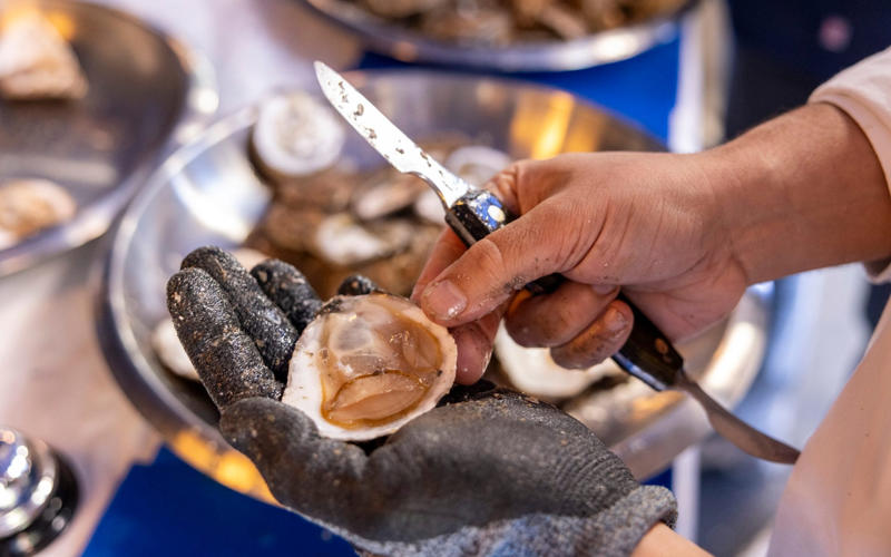 Myth 1: All oysters are created equal, Myth 2: Freshly shucked oysters must be swallowed whole, never chewed, Myth 3: Champagne is the only acceptable match for oysters, Myth 5: There’s no dignified way to eat oysters