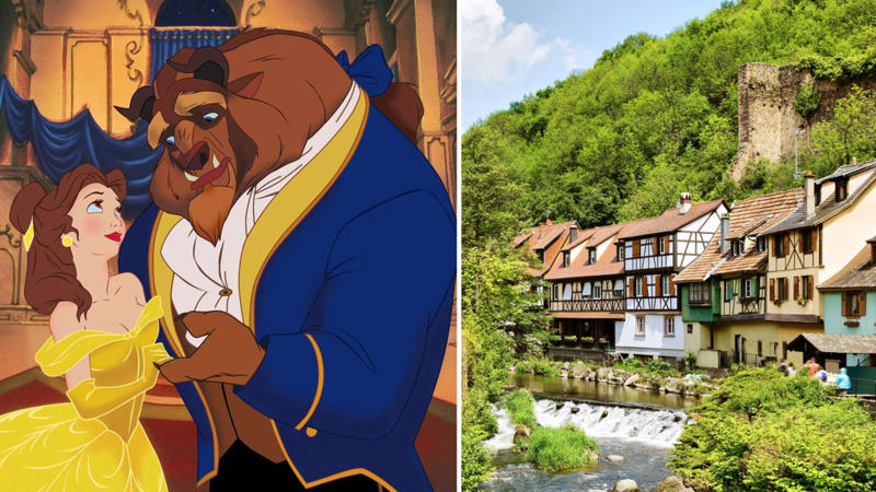#18: Beauty and the Beast (1991)—Villages in France #1: Ratatouille (2007)—Paris, France, #3: Frozen (2013)—Norwegian Fjords and Towns, #4: Brave (2012)—Scottish Highlands, #6: Howl’s Moving Castle (2004)—Colmar, France, and German Villages, #7: The Lion King (1994)—African Savanna, Kenya, #9: Coco (2017)—Oaxaca, Mexico, #10: Rango (2011)—Mojave Desert, California, #12: Big Hero 6 (2014)—San Fransokyo, #13: Up (2009)—Paradise Falls Inspired by Angel Falls, Venezuela, #15: Pocahontas (1995)—Great Smoky Mountains, USA, #16: Zootopia (2016)—Various Cities Around the World, #18: Beauty and the Beast (1991)—Villages in France, #19: Tangled (2010)—Bavaria, Germany, #21: Luca (2021)—Cinque Terre, Italy, #22: Aristocats (1970)—Paris, France, #24: The Secret of NIMH (1982)—American Farmlands