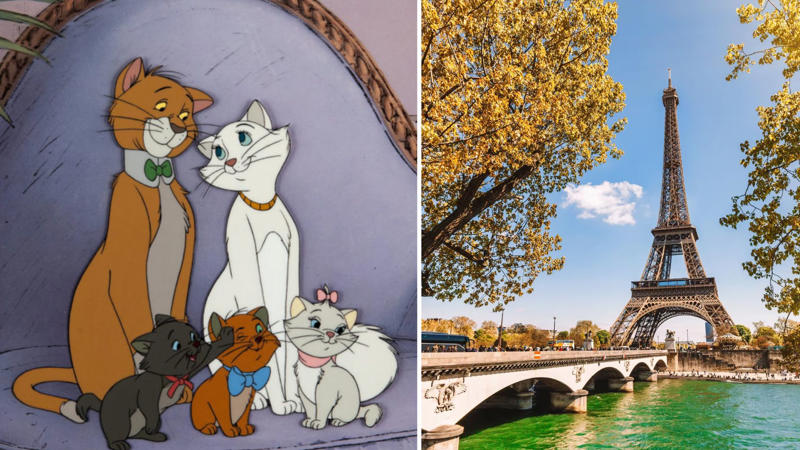 #22: Aristocats (1970)—Paris, France #1: Ratatouille (2007)—Paris, France, #3: Frozen (2013)—Norwegian Fjords and Towns, #4: Brave (2012)—Scottish Highlands, #6: Howl’s Moving Castle (2004)—Colmar, France, and German Villages, #7: The Lion King (1994)—African Savanna, Kenya, #9: Coco (2017)—Oaxaca, Mexico, #10: Rango (2011)—Mojave Desert, California, #12: Big Hero 6 (2014)—San Fransokyo, #13: Up (2009)—Paradise Falls Inspired by Angel Falls, Venezuela, #15: Pocahontas (1995)—Great Smoky Mountains, USA, #16: Zootopia (2016)—Various Cities Around the World, #18: Beauty and the Beast (1991)—Villages in France, #19: Tangled (2010)—Bavaria, Germany, #21: Luca (2021)—Cinque Terre, Italy, #22: Aristocats (1970)—Paris, France, #24: The Secret of NIMH (1982)—American Farmlands