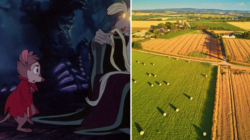 #24: The Secret of NIMH (1982)—American Farmlands #1: Ratatouille (2007)—Paris, France, #3: Frozen (2013)—Norwegian Fjords and Towns, #4: Brave (2012)—Scottish Highlands, #6: Howl’s Moving Castle (2004)—Colmar, France, and German Villages, #7: The Lion King (1994)—African Savanna, Kenya, #9: Coco (2017)—Oaxaca, Mexico, #10: Rango (2011)—Mojave Desert, California, #12: Big Hero 6 (2014)—San Fransokyo, #13: Up (2009)—Paradise Falls Inspired by Angel Falls, Venezuela, #15: Pocahontas (1995)—Great Smoky Mountains, USA, #16: Zootopia (2016)—Various Cities Around the World, #18: Beauty and the Beast (1991)—Villages in France, #19: Tangled (2010)—Bavaria, Germany, #21: Luca (2021)—Cinque Terre, Italy, #22: Aristocats (1970)—Paris, France, #24: The Secret of NIMH (1982)—American Farmlands