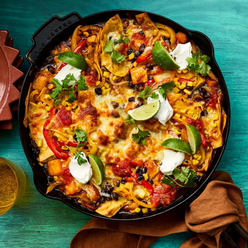 High-Protein Lemon Chicken Orzo, Chicken Fajita Casserole, Chicken Cutlets with Sun-Dried Tomato Cream Sauce (Marry Me Chicken), American Goulash, 20-Minute Black Bean Soup, Marry Me White Bean &amp; Spinach Skillet, Creamy Pesto Beans, High-Fiber Butternut Squash &amp; Black Bean Enchilada Skillet, High-Protein Ground Beef &amp; Sweet Potato Skillet, 20-Minute Chickpea Soup, One-Skillet Garlicky Salmon &amp; Broccoli, Weight-Loss Cabbage Soup, One-Pan Chicken Florentine, Cheesy One-Pot Chicken-Broccoli Orzo, Broccoli-Cheddar Butter Beans, 20-Minute Creamy Skillet Chicken with Corn, Tomato &amp; Basil