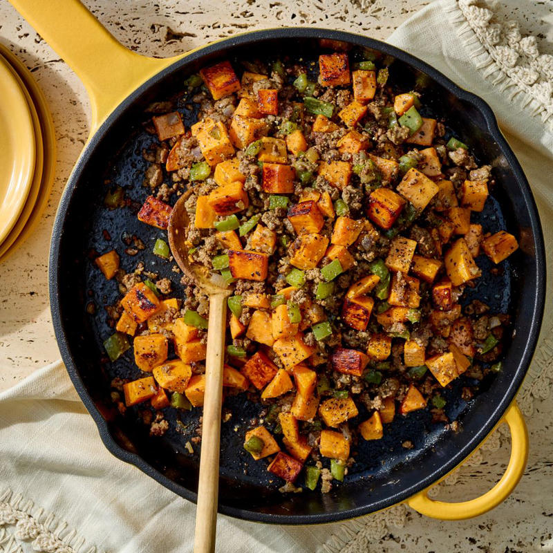 High-Protein Lemon Chicken Orzo, Chicken Fajita Casserole, Chicken Cutlets with Sun-Dried Tomato Cream Sauce (Marry Me Chicken), American Goulash, 20-Minute Black Bean Soup, Marry Me White Bean &amp; Spinach Skillet, Creamy Pesto Beans, High-Fiber Butternut Squash &amp; Black Bean Enchilada Skillet, High-Protein Ground Beef &amp; Sweet Potato Skillet, 20-Minute Chickpea Soup, One-Skillet Garlicky Salmon &amp; Broccoli, Weight-Loss Cabbage Soup, One-Pan Chicken Florentine, Cheesy One-Pot Chicken-Broccoli Orzo, Broccoli-Cheddar Butter Beans, 20-Minute Creamy Skillet Chicken with Corn, Tomato &amp; Basil