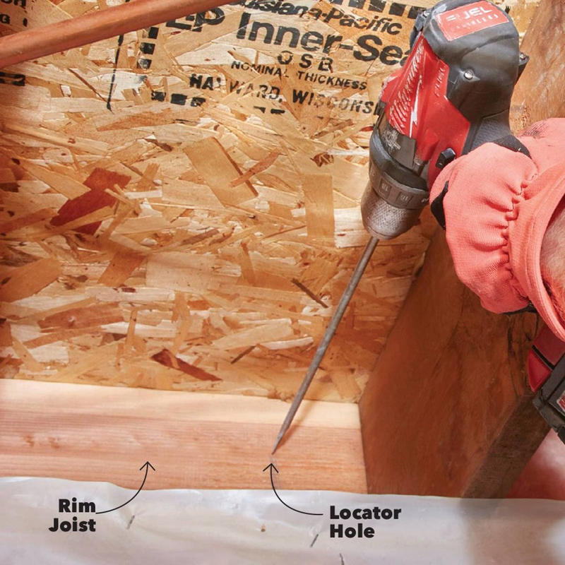 DIY Radon Reduction, What is Radon?, Seal holes and cracks first, Find the footing, Make a big hole with several small ones, Make a suction pit, Dry-fit all the piping, Install fire-stop collars in garages, Exit through the rim joist, Install a manometer, Do another radon test, About the Expert