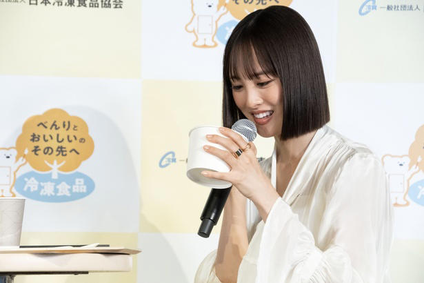 料理好きで知られる大友花恋がゲストで登壇, 手間を抜いているというのではなくて、みんなで手間を分けているんだなって, 「手間抜きレストラン」のメニューを試食、的確な食レポも, 最近の傾向は「カボチャ」を使った料理やスイーツ