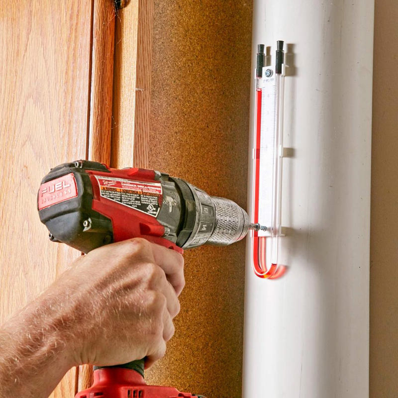 DIY Radon Reduction, What is Radon?, Seal holes and cracks first, Find the footing, Make a big hole with several small ones, Make a suction pit, Dry-fit all the piping, Install fire-stop collars in garages, Exit through the rim joist, Install a manometer, Do another radon test, About the Expert