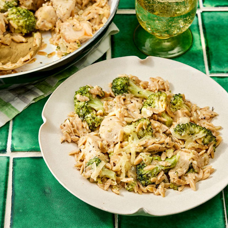 High-Protein Lemon Chicken Orzo, Chicken Fajita Casserole, Chicken Cutlets with Sun-Dried Tomato Cream Sauce (Marry Me Chicken), American Goulash, 20-Minute Black Bean Soup, Marry Me White Bean &amp; Spinach Skillet, Creamy Pesto Beans, High-Fiber Butternut Squash &amp; Black Bean Enchilada Skillet, High-Protein Ground Beef &amp; Sweet Potato Skillet, 20-Minute Chickpea Soup, One-Skillet Garlicky Salmon &amp; Broccoli, Weight-Loss Cabbage Soup, One-Pan Chicken Florentine, Cheesy One-Pot Chicken-Broccoli Orzo, Broccoli-Cheddar Butter Beans, 20-Minute Creamy Skillet Chicken with Corn, Tomato &amp; Basil