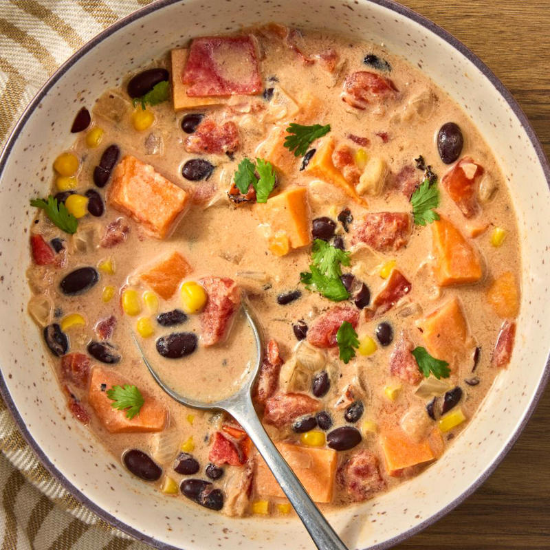 High-Protein Lemon Chicken Orzo, Chicken Fajita Casserole, Chicken Cutlets with Sun-Dried Tomato Cream Sauce (Marry Me Chicken), American Goulash, 20-Minute Black Bean Soup, Marry Me White Bean &amp; Spinach Skillet, Creamy Pesto Beans, High-Fiber Butternut Squash &amp; Black Bean Enchilada Skillet, High-Protein Ground Beef &amp; Sweet Potato Skillet, 20-Minute Chickpea Soup, One-Skillet Garlicky Salmon &amp; Broccoli, Weight-Loss Cabbage Soup, One-Pan Chicken Florentine, Cheesy One-Pot Chicken-Broccoli Orzo, Broccoli-Cheddar Butter Beans, 20-Minute Creamy Skillet Chicken with Corn, Tomato &amp; Basil