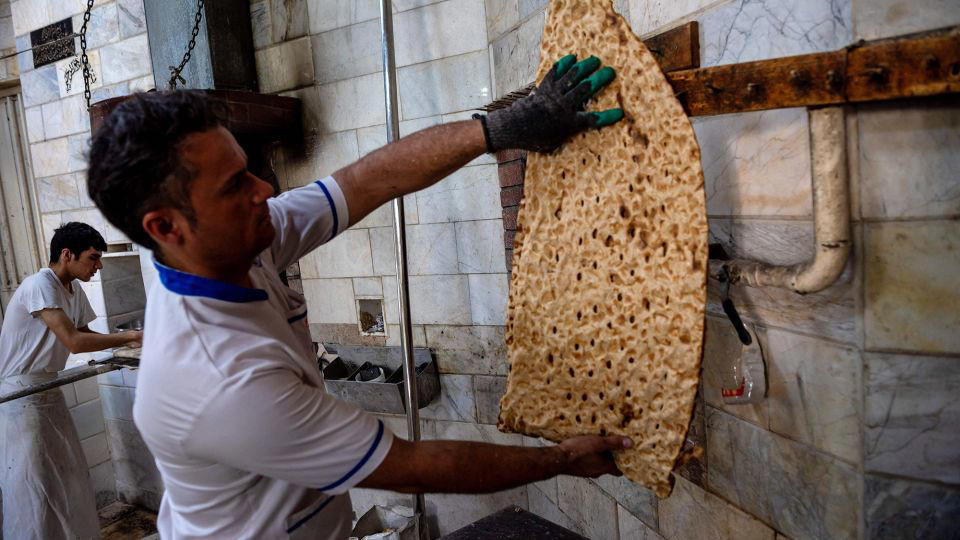 Bolani, Afghanistan, Lavash, Armenia, Damper bread, Australia, Luchi, Bangladesh, Pão de queijo, Brazil, Montreal bagels, Canada, Marraqueta, Chile, Shaobing, China, Pan Cubano, Cuba, Libba, Egypt, Pupusas, El Salvador, Injera, Ethiopia, Baguette, France, Khachapuri, Georgia, Pumpernickel, Germany, Pai bao, Hong Kong, Dökkt rúgbrauð, Iceland, Paratha, India, Roti gambang, Indonesia, Sangak, Iran, Soda bread, Ireland, Challah, Israel, Ciabatta, Italy, Bammy bread, Jamaica, Kare pan, Japan, Taboon bread, Jordan, Roti canai, Malaysia, Ħobż tal-Malti, Malta, Tortillas, Mexico, Khobz kesra, Morocco, Fry bread, Navajo Nation, Tijgerbrood, Netherlands, Rēwena parāoa, New Zealand, Lefse, Norway, Podplomyk, Poland, Broa de milho, Portugal, Karavai, Russia, Pane carasau, Sardinia, Proja, Serbia, Gyeran-ppang, South Korea, Appam, Sri Lanka, Kisra, Sudan and South Sudan, Limpa bread, Sweden, Balep korkun, Tibet, Simit, Turkey, Crumpets, United Kingdom, Biscuits, United States, Non, Uzbekistan, Arepa, Venezuela, Malawach, Yemen