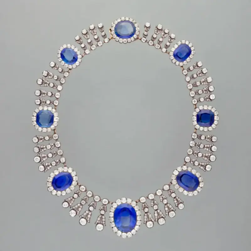 Every Crown Jewel Stolen From The Louvre: , The Crown of Empress Eugénie, The Diadem of Empress Eugénie, Empress Eugénie’s Diamond Bow Brooch , Empress Eugénie’s Reliquary Brooch, The Sapphire Parure: Tiara, Necklace and Earrings, Napoléon I’s Emerald Wedding Gift to Marie-Louise, Empress of France