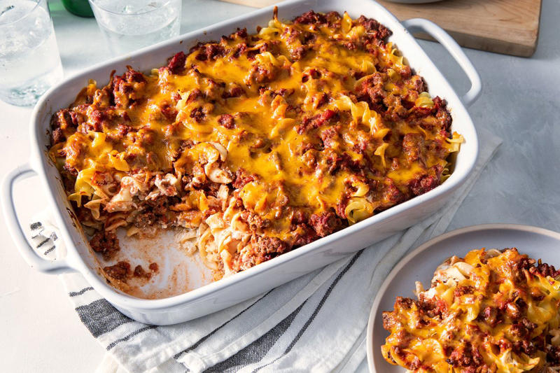 Best Tuna Casserole, Grandma's Hash Brown Casserole, Neiman Marcus Chicken Casserole, Grandma's Hamburger Casserole, Mamaw's Chicken and Rice Casserole, Mom's Fabulous Chicken Pot Pie with Biscuit Crust, Ritz Cracker Chicken Casserole, Pineapple Casserole, Best Green Bean Casserole, Cornbread Casserole, Easy Funeral Potatoes, Grandma's Creamy Ham Casserole, One-Pan Tuna Noodle Casserole, John Wayne Casserole, Quick Chicken Divan