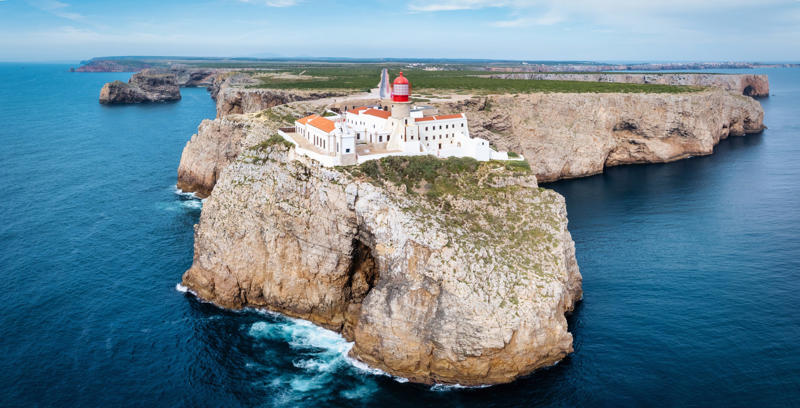 1. The Douro Valley, 2. Benagil Cave, the Algarve, 3. Vila Franca Islet, the Azores archipelago, 4. Furnas Lake, the Azores, 5. Fanal forest, Madeira, 6. Praia da Marinha, Faro district, Algarve, 7. Cabo de San Vicente headland, 8. Ria Formosa Natural Park, 9. Peneda Geres National Park