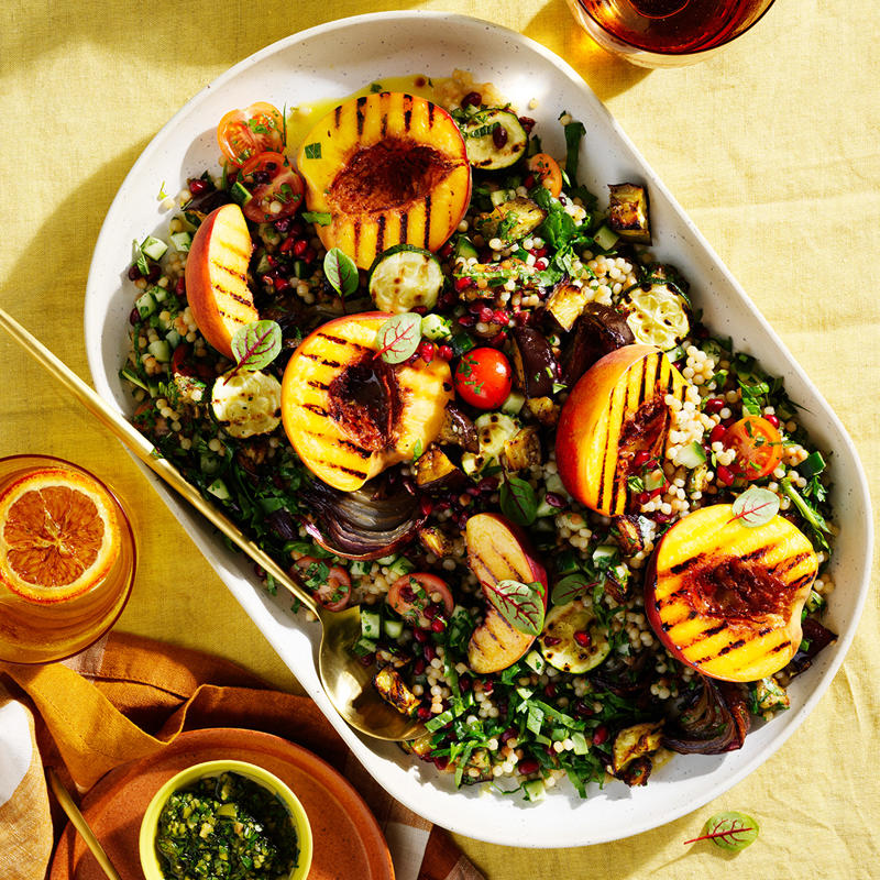 Gnocchetti Sardi with smoked eggplant alla Norma , Smoky eggplant dip with charred bread , Spiced eggplant and chickpea fatteh , Sweet and sour eggplant skewers with coconut and kale sambal , Eggplant tabbouleh salad with grilled peaches and pomegranate , Carrot and chilli fritters with eggplant pickle and yoghurt , Harissa-roasted lamb rump with pomegranate and eggplant , Palisa Anderson’s gaeng keow wan gai (Thai green chicken curry) , Eggplant and pineapple curry , Smoky eggplant with sumac onions , Dainty Sichuan’s fish-fragrant eggplant (Yu xiang qie zi) , Tony Tan’s eggplant and broad beans with soy-sesame dressing , Good Luck Pinbone’s Sichuan chilli eggplant with wood-ear fungus , Barbecued eggplant salad with goat’s curd, mint and pomegranate , Lau’s Family Kitchen’s eggplant stuffed with taro , Roast eggplant, ’nduja and scamorza , Victor Liong’s grilled eggplant with sesame, cumin and chilli , Charred prawns, eggplant and chickpeas with roast tomato vinaigrette , Grilled eggplant salad with lentils and sesame yoghurt , Longsong’s eggplant salad with shallots and salted ricotta , Smoky eggplant and capsicum dip with pita bread , Blue Nile’s Ethiopian eggplant dip , Charred miso eggplant with nori and sesame , Chickpeas with steamed eggplant and almonds , Quick okra, eggplant and turmeric stew , Christine Manfield’s eggplant sandwich , Prime-rib minute steak, spiced eggplant and lemon couscous , Dan Hong’s crisp eggplant with fish-fragrant sauce , Roast eggplant, tomato and basil spelt pasta , Eggplant parmigiana