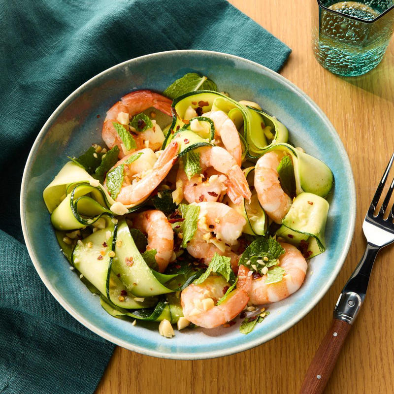 Shrimp Lettuce Wraps, Shrimp Pad Thai, Creamy Pesto Shrimp with Gnocchi & Peas, Tajín Shrimp Tacos with Cabbage Slaw, Spicy Shrimp with Cauliflower Rice, 15-Minute Pesto Shrimp, Skillet Shrimp with Rice & Peas, Copycat Bonefish Grill Bang Bang Shrimp, Garlic Shrimp Spaghetti, Stir-Fried Teriyaki Shrimp Noodles, Sheet-Pan Shrimp & Asparagus, Ginger-Soy Zucchini Noodles with Shrimp, Super Quick Low-Carb Shrimp Scampi, Cilantro-Lime Shrimp Bowl, One-Pot Shrimp with Tomatoes & Feta