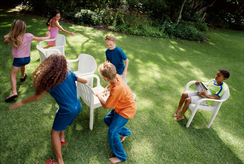 8) Musical Chairs 1) Fish Bowl, 2) Euchre, 3) Lip Sync Battle, 4) Freeze Dance, 5) Flip Cup, 6) Limbo, 7) 20 Questions, 8) Musical Chairs, 9) Never Have I Ever, 10) Spoons, 11) Heads Up 7 Up, 12) Name That Tune, 14) Minute to Win It Games, 15) Post It Note Game, 16) Bobbing for Apples, 17) Pin the Tail on the Donkey, 18) Charades, 19) Hot Ones, 20) Egg and Spoon Race, 21) Two Truths and a Lie, 22) Oreo Game, 23) Superlatives, 24) Telephone, 25) Twister, 26) Would You Rather, 27) Dangling Donuts, 28) iSpy