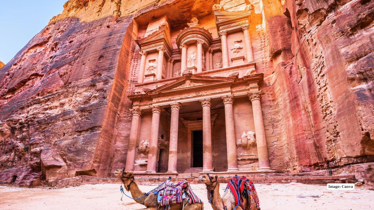 Petra, Jordan Hewn completely out of rose-red rock, this Nabatean marvel reflects the antique masterpieces and is a representative of the forgotten cultures. (Images: Canva)