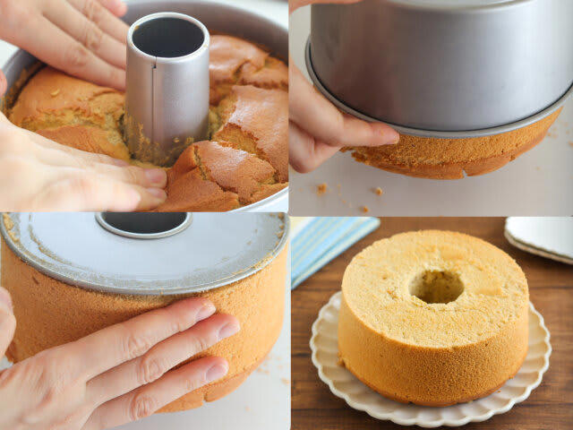 米粉のシフォンケーキを試すのにかかる時間, 米粉のシフォンケーキのレシピ, 米粉のシフォンケーキの材料（17cm：1台分）, 米粉のシフォンケーキの作り方