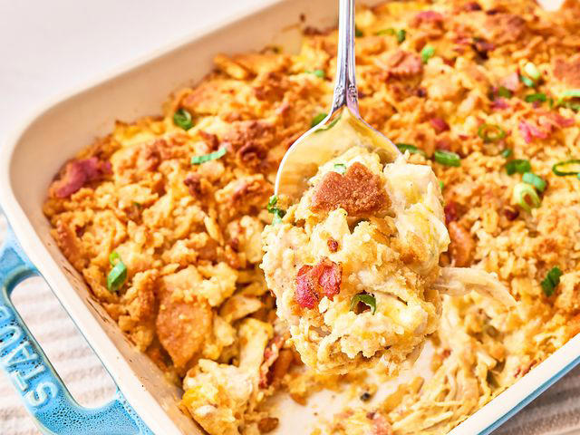 Thanksgiving Casserole, Pastina Casserole, Cowboy Corn Casserole, Slow Cooker Beef Enchilada Casserole, Chicken Bacon Ranch Potato Casserole, Neiman Marcus Chicken Casserole, Chicken Cordon Bleu Casserole for One, Ritz Cracker Chicken Casserole, Frito Pie Casserole, Sloppy Joe Cornbread Casserole, Buffalo Chicken Tater Tot Casserole, French Onion Chicken Casserole, One-Pan Tuna Noodle Casserole, Shipwreck Casserole, Chile Relleno Casserole, Mamaw's Chicken and Rice Casserole, Ground Beef Chow Mein Casserole, Reuben-Pierogie Casserole, The Casserole, 5-Ingredient Mexican Casserole