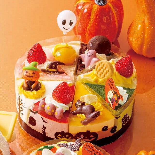 ①ハロウィン 黒ねこ, ②ハロウィン 魔女ネコちゃんのデコレーション16cm, ③創作和菓子 ハロウィン 3個入, ④ハロウィン アソートデコレーション17cm