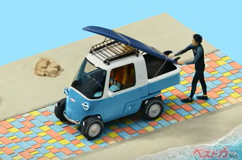 毎回我々をワクワクさせるクルマを出展するダイハツ, ダイハツミゼットが現代に復活、その名は「ミゼットX」, 初代ミゼットは3輪車だった, 1996年にミゼットIIが登場！