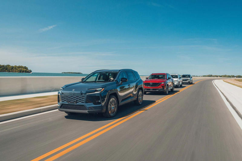 Four for the Road, 4th Place: Subaru Forester, 3rd Place: Mazda CX-50 Hybrid , 2nd Place: Toyota RAV4 Hybrid, 1st Place: Honda CR-V Hybrid