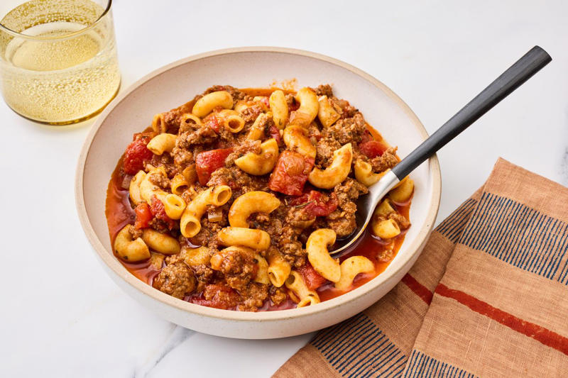 Ground Beef and Rice Skillet, One-Pot Ham and Veggie Pasta, Creamy Tomato Chicken and White Beans, Six Can Chicken Tortilla Soup, Spicy Vegan Chili, One-Pot Hamburger Adobo Dinner, Cheesy White Bean and Tomato Bake, One-Pot Cajun Chicken and Sausage Alfredo Pasta, One-Pot Tomato Sausage Pasta, Polish Cabbage Roll Soup, One Pot Lemon Chicken Stick of Butter Shrimp and Orzo, One-Pot Chicken Stew, Shipwreck Casserole, Dublin Coddle, One-Pot Cheeseburger Pasta, One-Pan Orecchiette Pasta, Classic Goulash, Texas Cowboy Stew, One-Pot Ground Beef Stroganoff, Easy One-Pot Chicken Alfredo, Chicken Bog