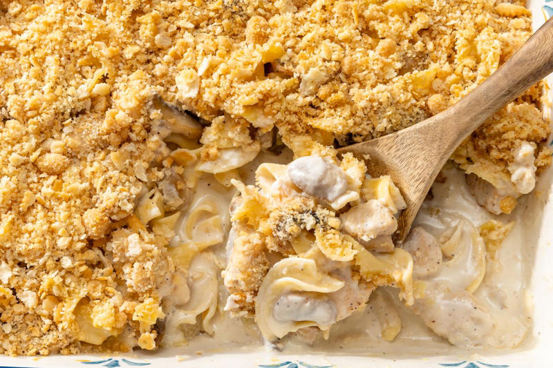 Easy Chicken and Broccoli Casserole, Ham and Cheese Pasta Bake, Chicken Noodle Casserole, Walking Taco Casserole, Chili Mac and Cheese, Church Chicken Casserole, Beef Enchilada Casserole, Classic Tuna Noodle Casserole, Marry Me Chicken Casserole, Ritz Cracker Chicken Casserole, Chicken Piccata Noodle Casserole, Pickaroon Potatoes, French Onion Mac and Cheese Casserole, Broccoli Cheese Casserole, Pizza Beans, Semi-Homemade Cheesy Funeral Potatoes, Chicken Tetrazzini Casserole, 5-Ingredient Cheesy Corn Bake, Irish Baked Mashed Potato Casserole, Creamy Baked Mac and Cheese